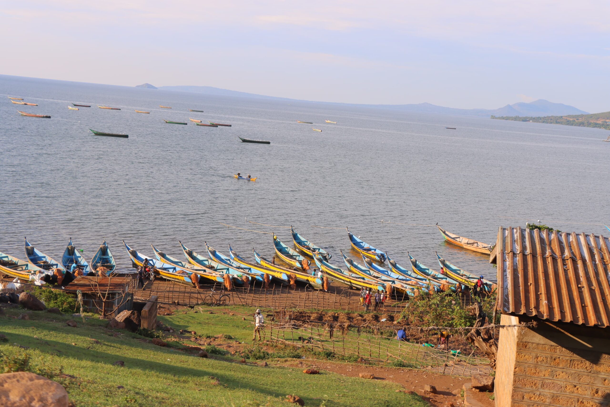 Boats docked / ashore